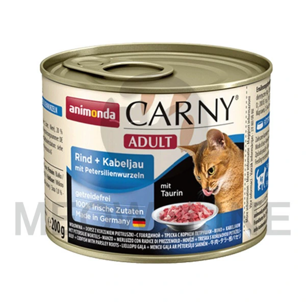 Animonda Carny Adult Cat Beef+Cod with Parsley Roots 成貓系列 | 牛+鱈魚+歐芹根 200g