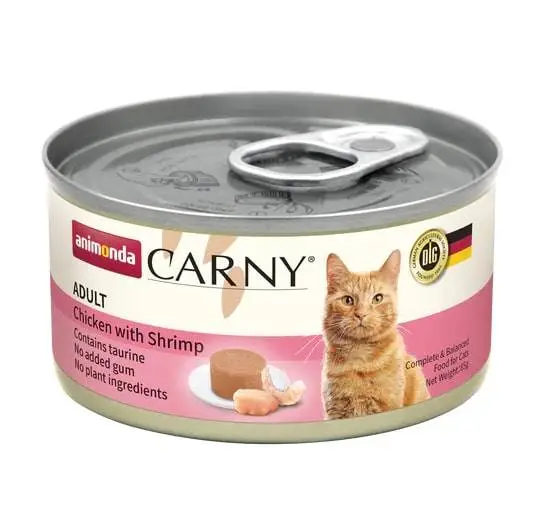 Animonda 試食優惠-無穀物主食罐 - 成貓雞+蝦 85g