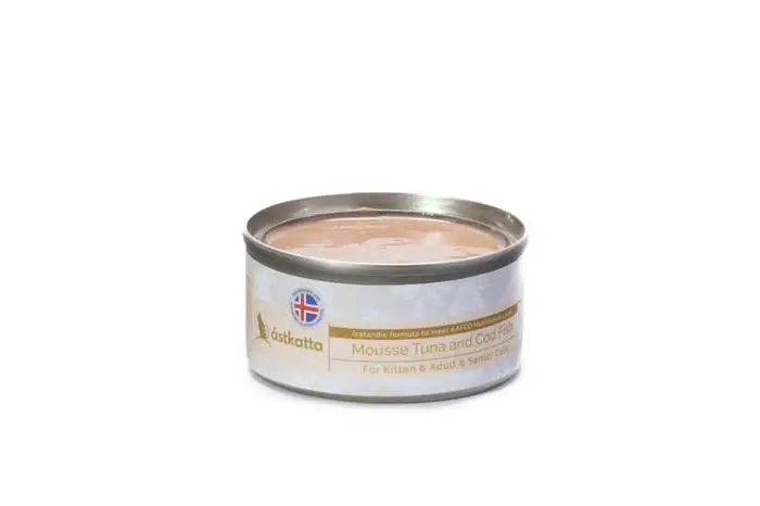 Astkatta 無添加 吞拿魚+鱈魚慕絲罐 80g