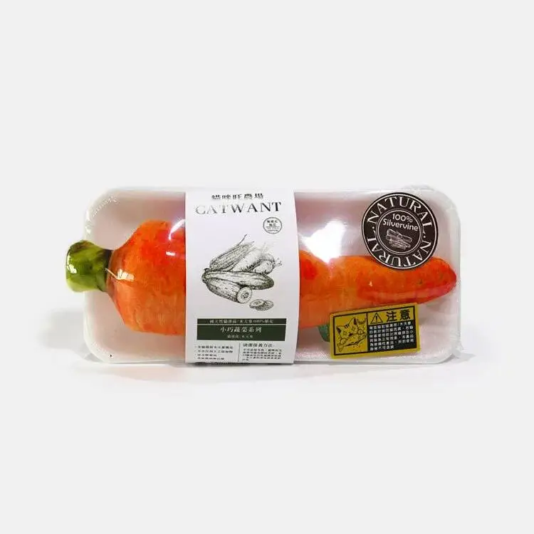 catwant貓咪旺農場 100%木天蓼填充貓玩具｜紅蘿蔔