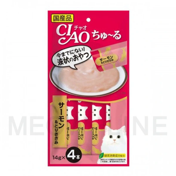 Ciao 三文魚+雞肉醬(4支)