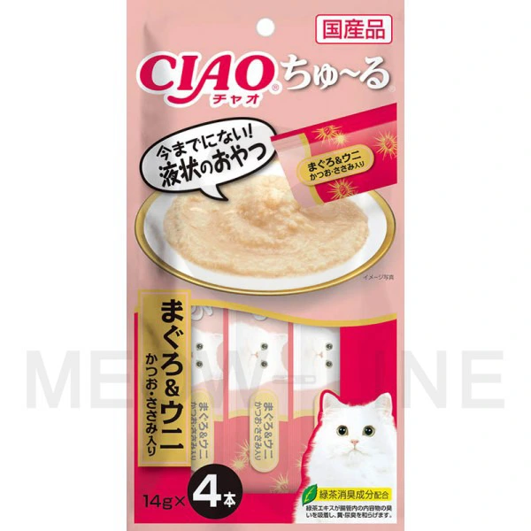 Ciao 吞拿魚+海膽 鰹魚+雞肉入(4支)