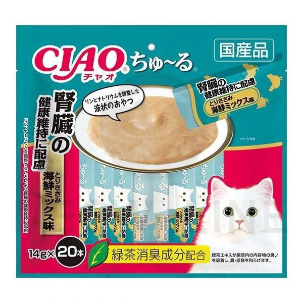 Ciao 【20本系列】腎臟健康維持 雞肉・海鮮味 20 x 14g