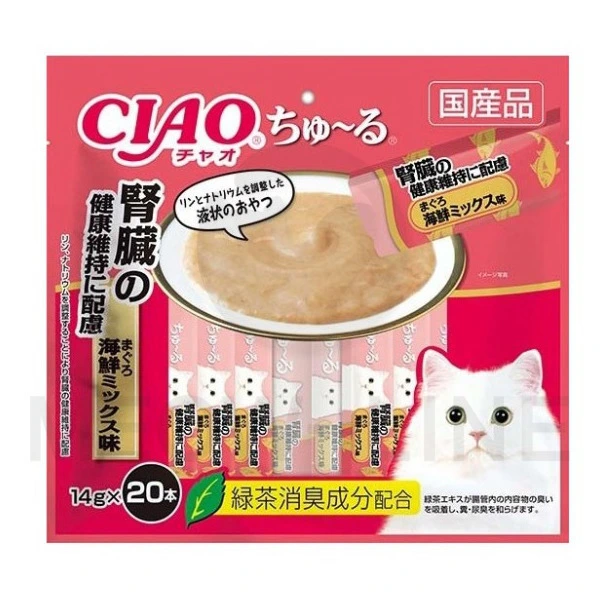 Ciao 【20本系列】腎臟健康維持 吞拿魚・海鮮味 20 x 14g
