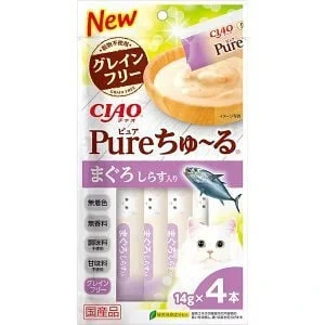 Ciao 【PURE 超奴】吞拿魚 + 白飯魚醬(4支)