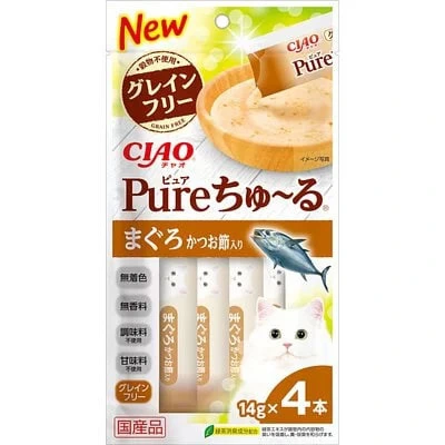 Ciao 【PURE 超奴】 吞拿魚 + 木魚醬(4支)
