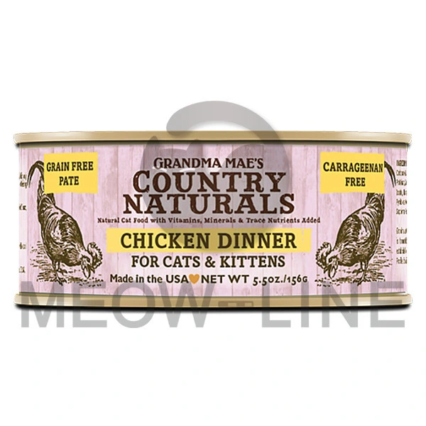 Country Naturals 雞肉 醬煮配方貓罐頭 5.5oz
