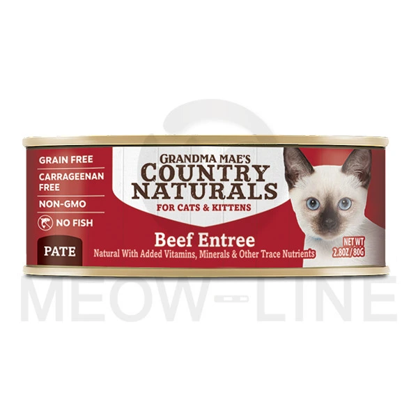 Country Naturals 農場鮮牛肉泥配方貓罐頭 2.8oz