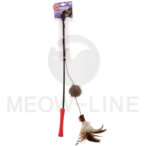 GiGwi 【Feather Teaser魔力貓棒】絨球