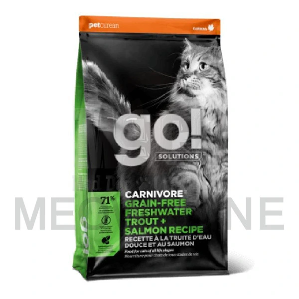 GO! 活力營養系列 無穀物 淡水鱒魚+三文魚 貓糧配方 16lb