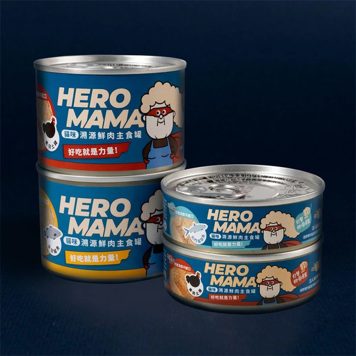 HERO MAMA 溯源鮮肉主食罐 金目鱸魚 80g