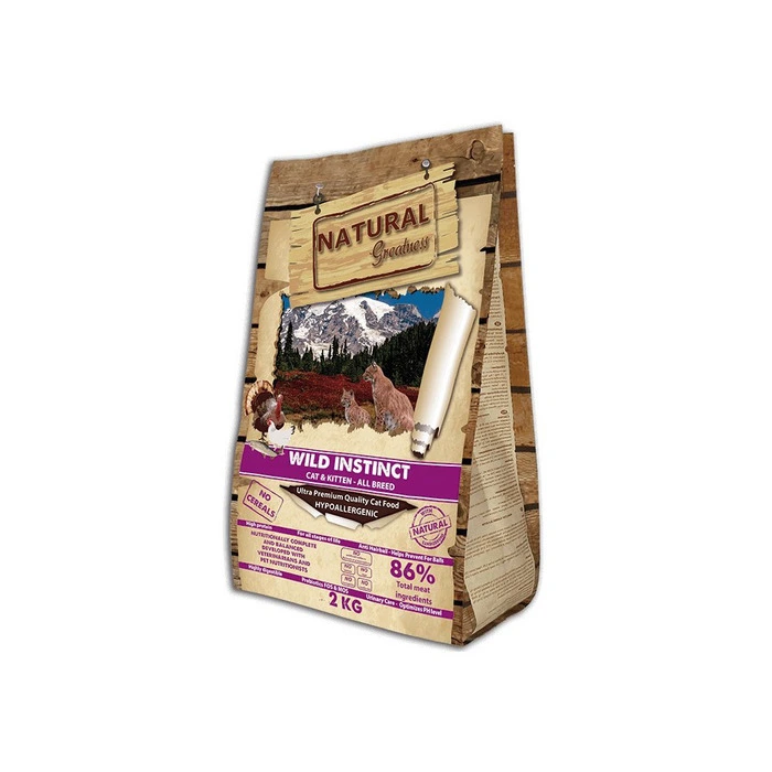 Natural Greatness 野性本能低敏-全貓配方 (雞火雞三文魚味)6kg(大粒頭)