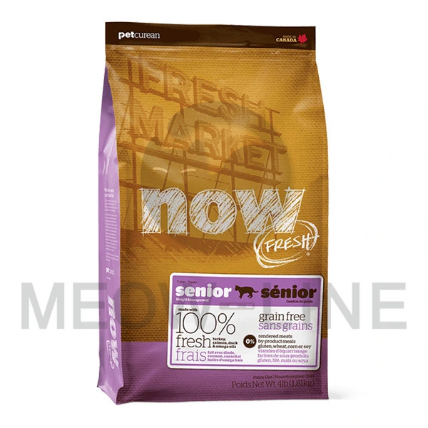 NOW FRESH! 無穀物 老齡 貓糧配方 (火雞,三文魚,鴨肉) 4lb
