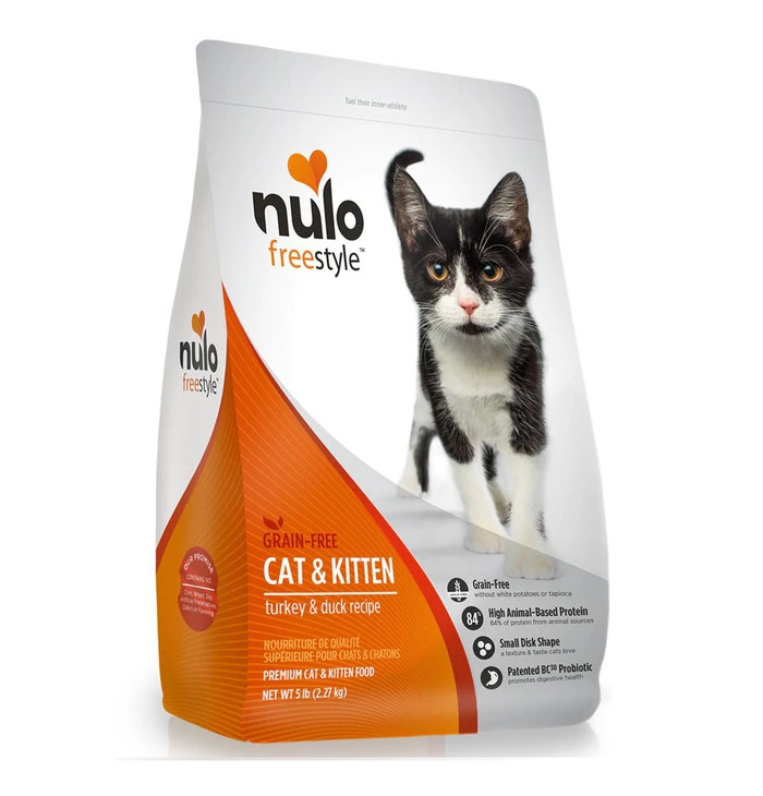 Nulo 突發優惠,每買滿2包12磅送1包5磅 無穀物雞火雞鴨幼貓及成貓配方 12lbs