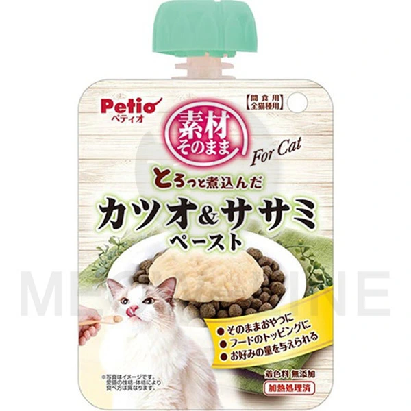 Petio 燉煮低脂鰹魚+雞胸肉醬(腸道健康) 原汁原味 貓小食90g