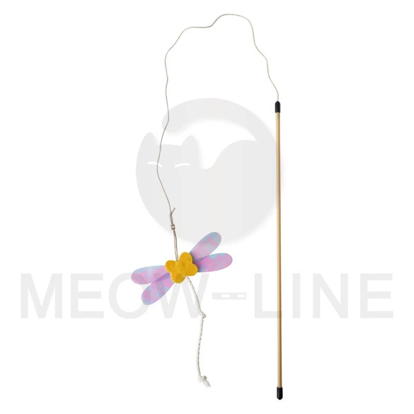 Petz Route 潔齒逗貓棒 針摺紙條玩具 - 蝴蝶