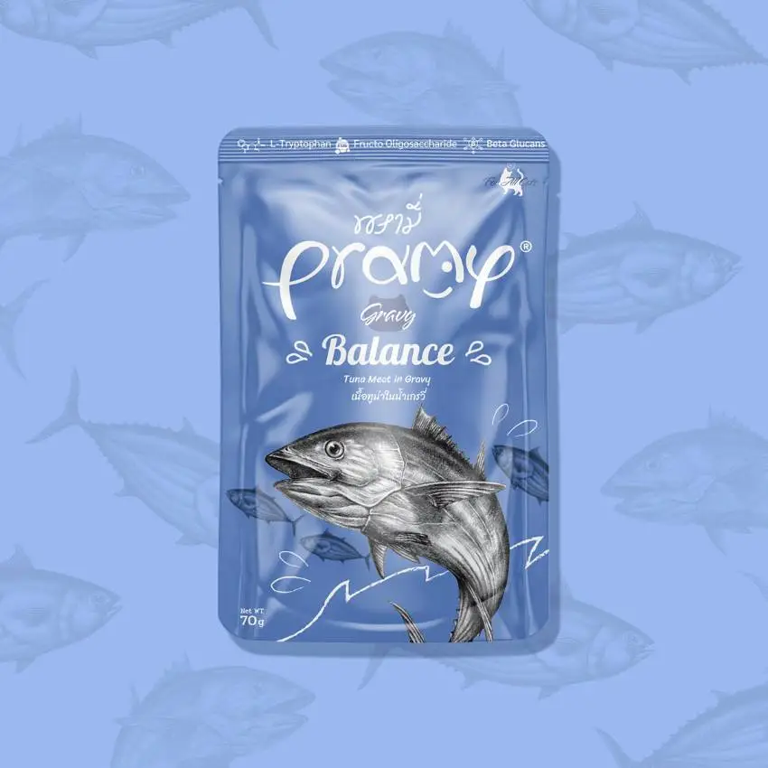 Pramy 肉汁系列- 貓咪餐包 吞拿魚(均衡營養配方) 不含卡拉膠 70g