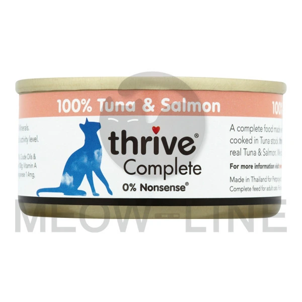 Thrive Tuna + Salmon 整全膳食吞拿魚 + 三文魚貓罐頭 75g