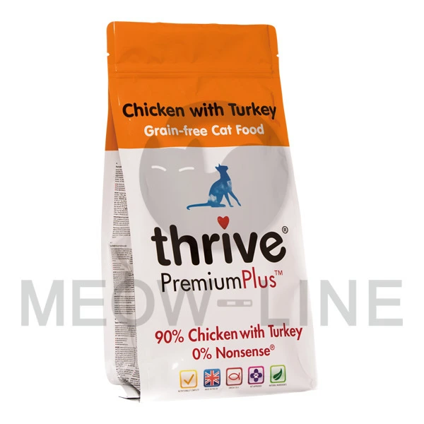 Thrive  Premium Plus 90% Turkey 鮮火雞肉無穀物貓乾糧 1.5kg