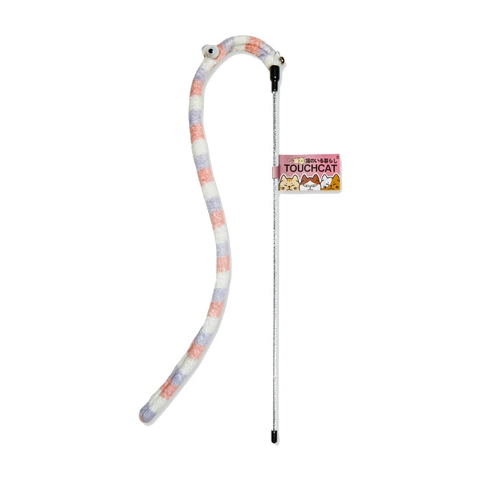 Touchcat 毛毛蟲逗貓棒 - 紫粉款