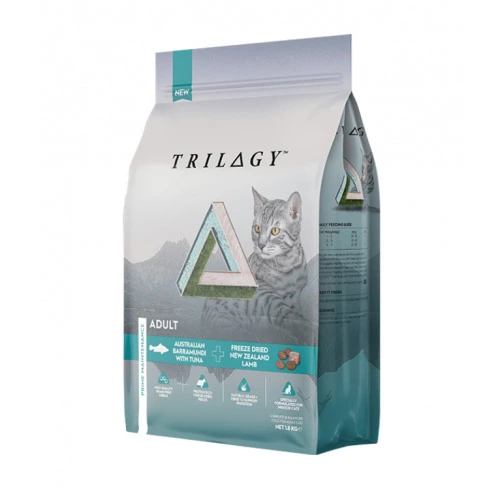 Trilogy 奇境 澳洲尖吻鱸及吞拿魚＋5%紐西蘭羊肺凍乾肉粒 無穀全貓糧 (呵護腸胃配方) 1.8KG