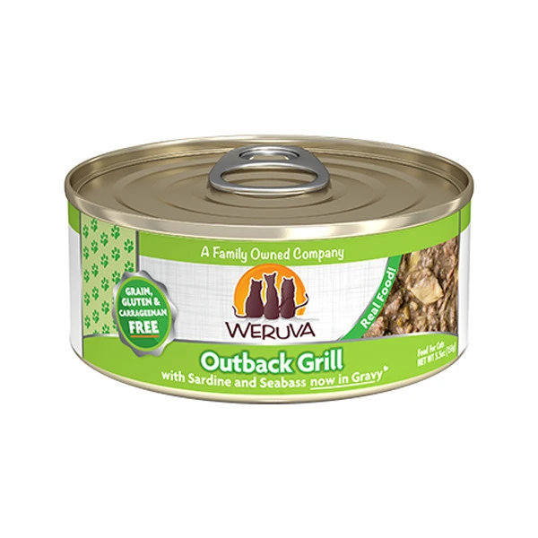 Weruva 經典系列 野生澳洲鰺魚及金目鱸魚(含野生沙甸魚)(綠) 156g