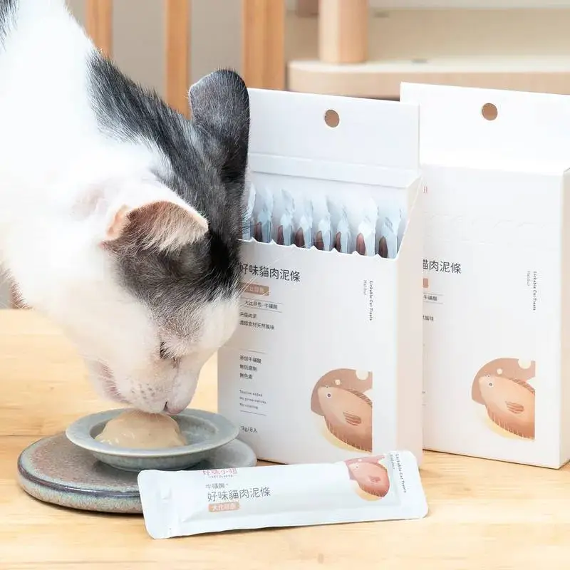 好味小姐 貓肉泥條-大比目魚 (1盒8入)