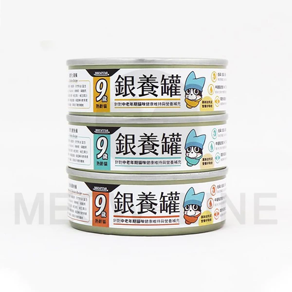 汪喵星球 低磷無膠 | 老貓營養主食罐 | 鮭魚雞肉 80g