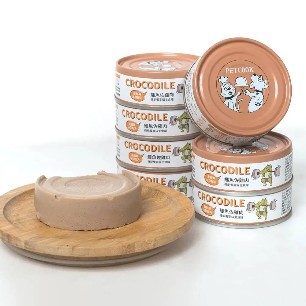 派庫廚房 肉泥主食罐- 鱷魚雞肉 (蔓越莓泌尿配方) 80g 
