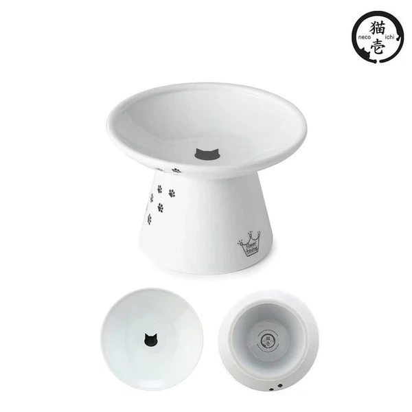 貓壹Necoichi 快樂食光 高腳淺口食碗