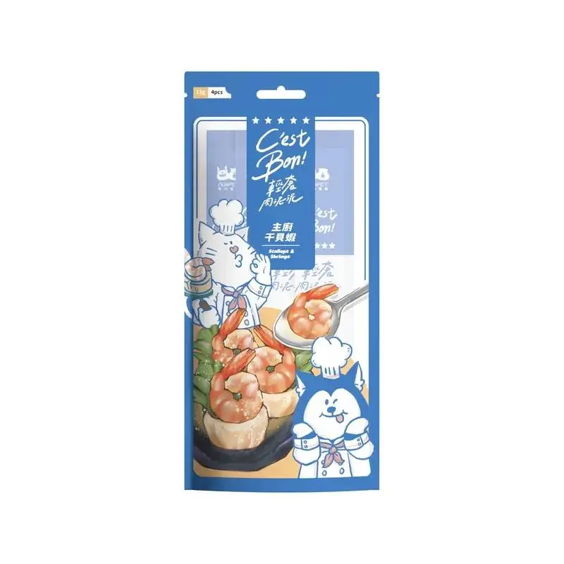 陪心寵糧 無味精醬醬- 干貝+蝦12g x 4(紓壓配方)