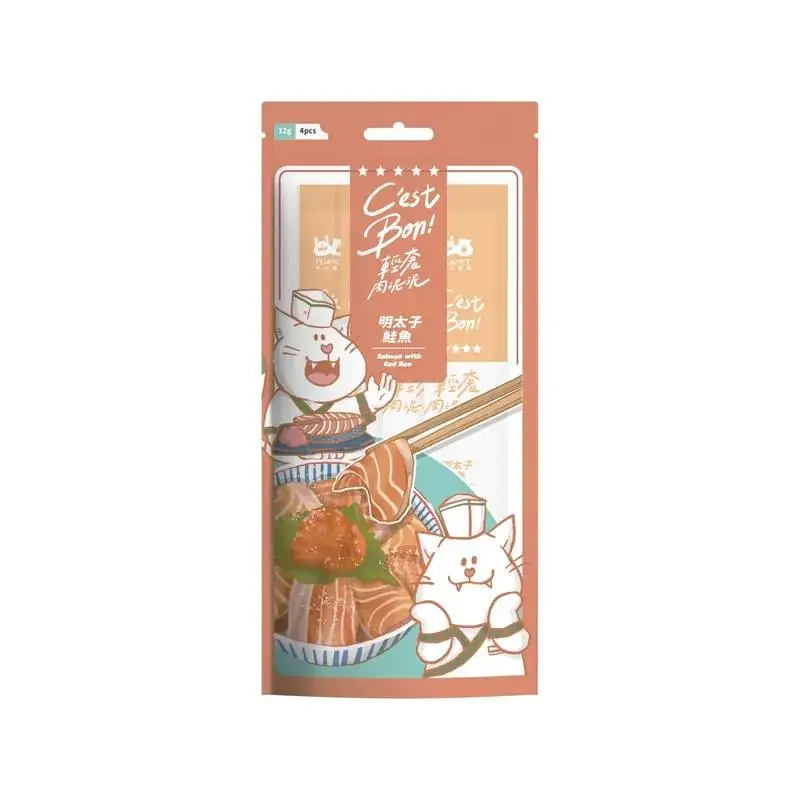 陪心寵糧 無味精醬醬- 明太子鮭魚12g x 4(健康活力)