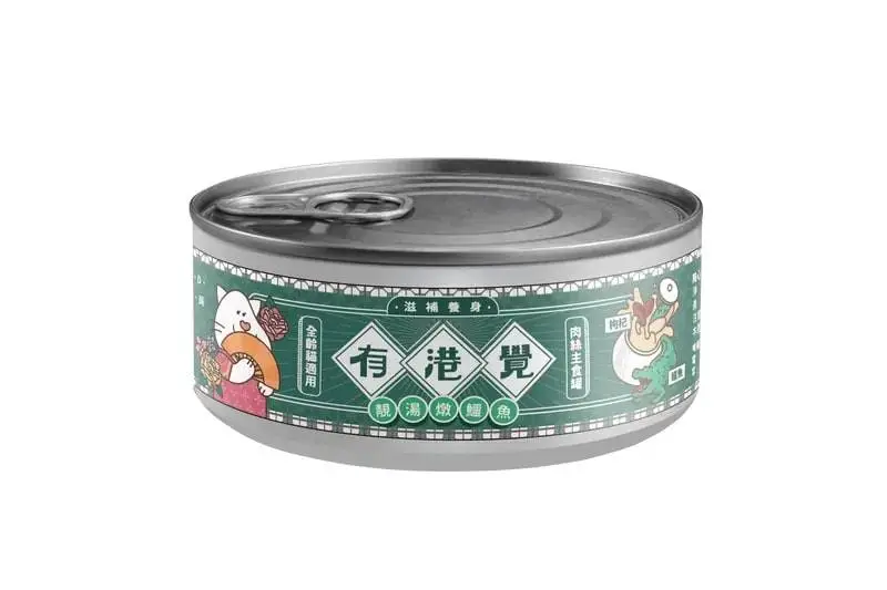 陪心寵糧 有港覺肉絲主食罐 - 靚湯燉鱷魚80g