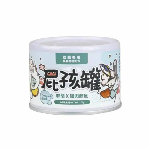 陪心寵糧 (大罐)奶霜主食罐 -絲蘭X雞鮪(幼貓罐)170g